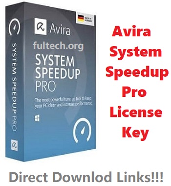 Avira System Speedup Pro Crack + License Key 2024
