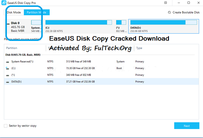 EaseUS Disk Copy Crack + License Code Free Download