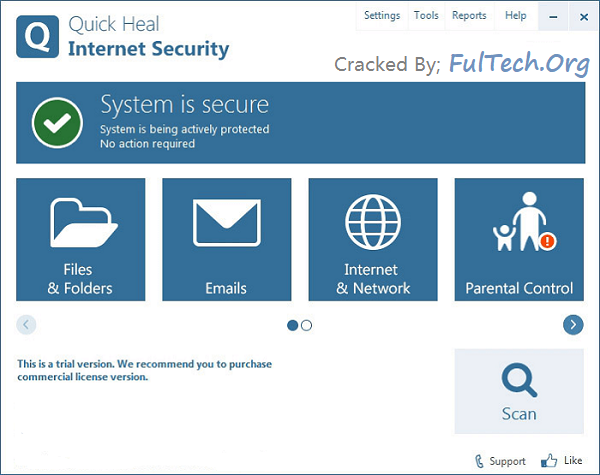 Quick Heal Internet Security Crack + Product Key Free Download