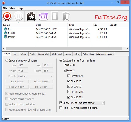 ZD Soft Screen Recorder Crack + License Key Free Download