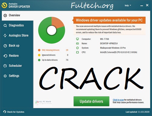 Auslogics Driver Updater Crack Key Download Free 