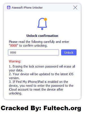 Aiseesoft iPhone Unlocker Crack Key Download Free 