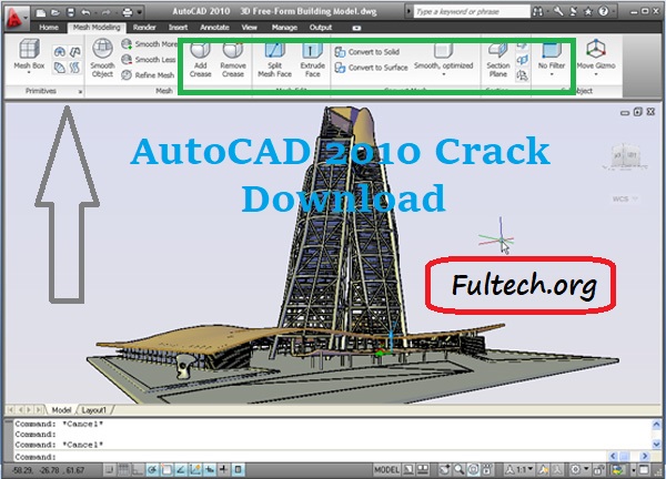 AutoCAD 2010 Crack Key Download Free 