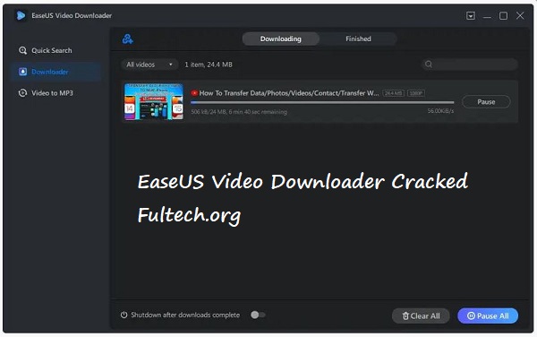 EaseUS Video Downloader Crack Key